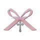 35-5R cross baptism - pink bow 50/bag