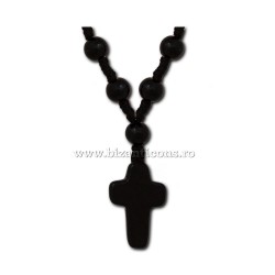 43-51 ожерелье, нить - шарик + крест натуральный камень 12/комплект