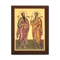 1830-431 Икона на золотом фоне с 19,5x26,5 - я Св. петра. Оп. Петра и Павла