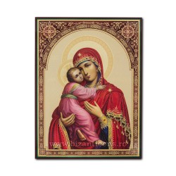 1865-007 the Icon of the Russian CHIPBOARD 30x40, MD, Vladimir