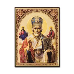 1865-009 the Icon of the Russian CHIPBOARD 30x40 St. Nicholas