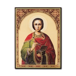 1865-023 Икона русской БЛЕДНО-30х40 Святого Пантелеймона
