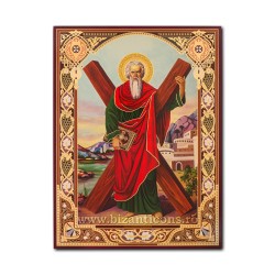 1865-118 το Εικονίδιο της ρωσικής ΧΑΡΤΌΝΙ 30x40 εκκλησία Αγίου Ανδρέα