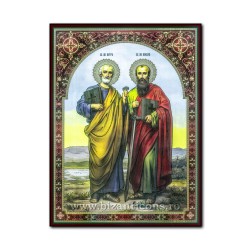 Икона на дереве - Святых Апостолов Петра и Павла, 30х40 см