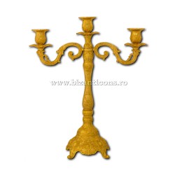 The 52-141Au candlestick-gold - 3 of the arms 42,5x36x17,5cm 16/box