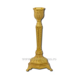 The 52-149Au candlestick-gold - 1 arm, 19x8,5 cm 48/carton