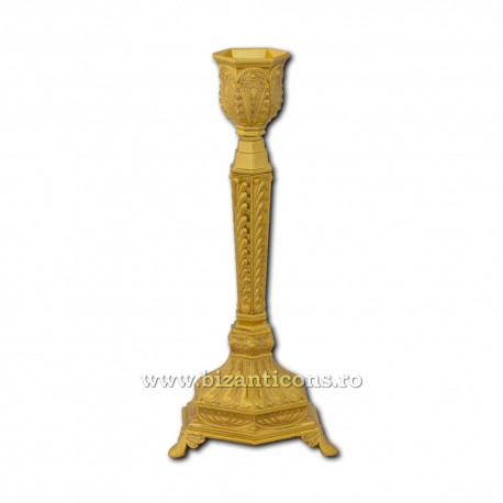 The 52-149Au candlestick-gold - 1 arm, 19x8,5 cm 48/carton