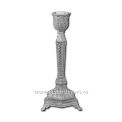 The 52-149Ag candle holders, silver - 1 arm, 19x8,5 cm 48/carton