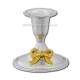 The 52-155Ag the candlestick low - the bow 7x7cm metal-silver-2/set, 288/pack