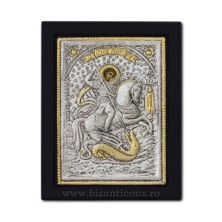Икона argintata 19x26 Святого Георгия K104Ag-010