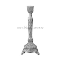 The 52-148Ag candle holders, silver - 1 arm 25x10cm 48/box