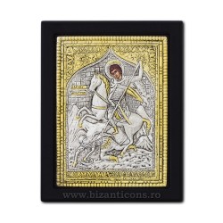 Икона argintata 19x26 Святого Димитрия солунского K104Ag-014