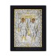 The icon with silvered 19x26 of St. Michael and Gabriel K104Ag-033
