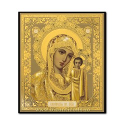 Εικονίδιο πάνω σε ξύλο, Μητέρας του Θεού του Καζάν, 15x18 cm.