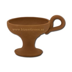 CATUIE ceramica fara capac medie 9x7cm D82-2 36/bax