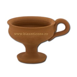 CATUIE ceramica fara capac mare 9x7,5cm D82-3 36/bax