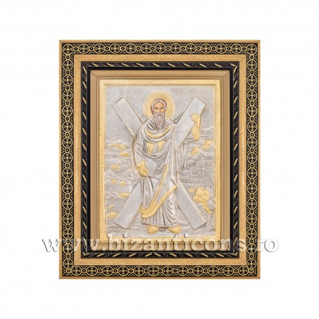 Icoana in rama - Sfantul Apostol Andrei - Ocrotitorul Romaniei 40x50 cm