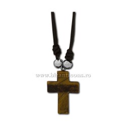 43-25 colier + cruce piatra naturala 12/set
