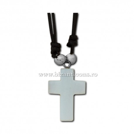 43-30 colier + cruce piatra naturala 12/set