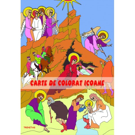 Carte de colorat icoane pentru copii