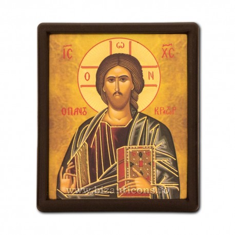 1-92-001 iconita plastic 5,3x6,3 cm - M Pantocrator 12/set