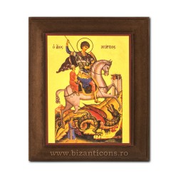 1828-010 Icoana fond auriu 11x13 - Sf Gheorghe