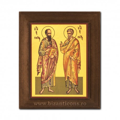 1828-431 Icoana fond auriu 11x13 - Sf. Ap. Petru si Pavel