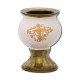 Candela ceramica mica - Alb
