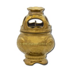 118-9 candela cu capac ceramic 11,5 cm - Auriu
