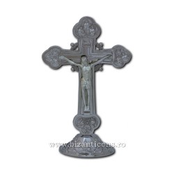 6-196Ag cruce metal - baza - argintie 14,5cm 100/bax