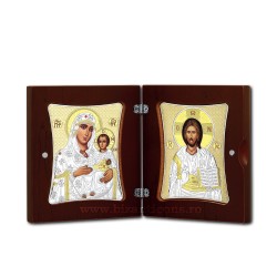Diptic Ag925 MD Jerusalem + Pantocrator 22,5x38 PD40-006-001
