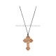 Colier ata - cruce lemn 12/set
