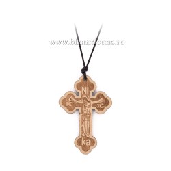 Colier ata - cruce lemn 12/set