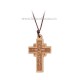 24-125 ожерелье, нить + крест деревянный на 12/комплект
