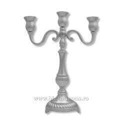 The 52-131Ag candle holders, silver - 3 arms, 28 cm 36/carton