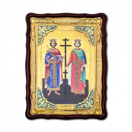 Icoana in rama Sf Constantin si Elena 62x82 cm ST 68-011