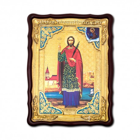 Icoana in rama Sf Ioan cel nou de la Suceava 62x82 cm ST 68-759