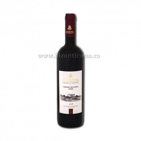 Vin manastiresc - Vatoped - Cabernet Sauvignon - LIMNIO 2018 - rosu sec 13,5% - - 750 ml VT 962-6