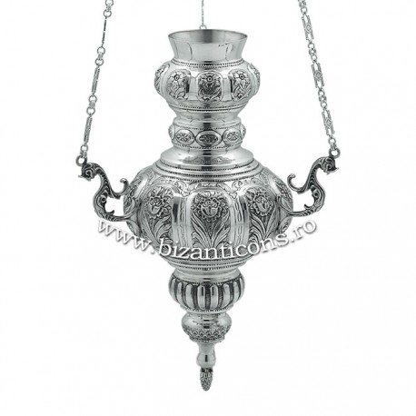 CANDELA lant - No 4 flori 42 cm - argint 925 + patina RK 110-808