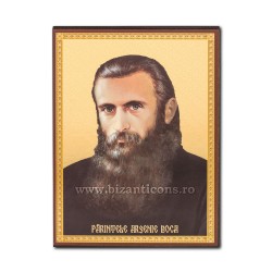 1854-581 Icoana ruseasca mdf 14x19 - auriu - Pr Arsenie Boca