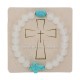 40-371 metanie piatra naturala + cruce turquoise - carton 12/set
