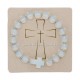 40-376 metanie piatra naturala + cruce piatra - carton 12/set