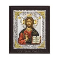 Icoana argint - M Kazan - Pantocrator - 36x43 HD70-001