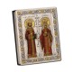 Icoana argint - Sf Constantin si Elena - 9X11 HG25-011