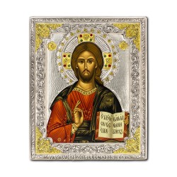 Icoana argint - M Kazan - Pantocrator - 28x35 HG60-001