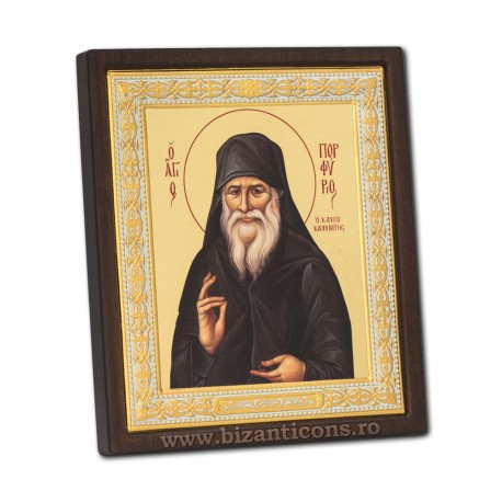Icoana - Sfantul Cuvios Porfirie Kavsokalivitul 20x23 cm, icoane