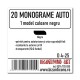 4-25 monograma 7,7 cm - negru 20/set