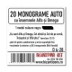 4-28 monograma 5,2 cm - negru 20/set