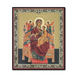 Icon on wood, Mother of God Pantanassa - the Healer of cancer, 15x18 cm.