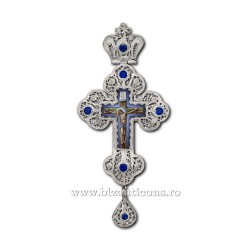 The cross in Bucharest - filigree-Ag925 - e - gems 15x7cm FD2228 - 65gr.
